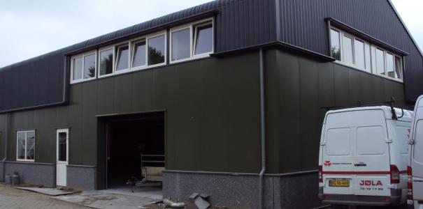 Nieuwbouw kantoor en bedrijfswoning met domotica Herveld