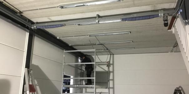 Nieuwe installatie bedrijfshal Dodewaard